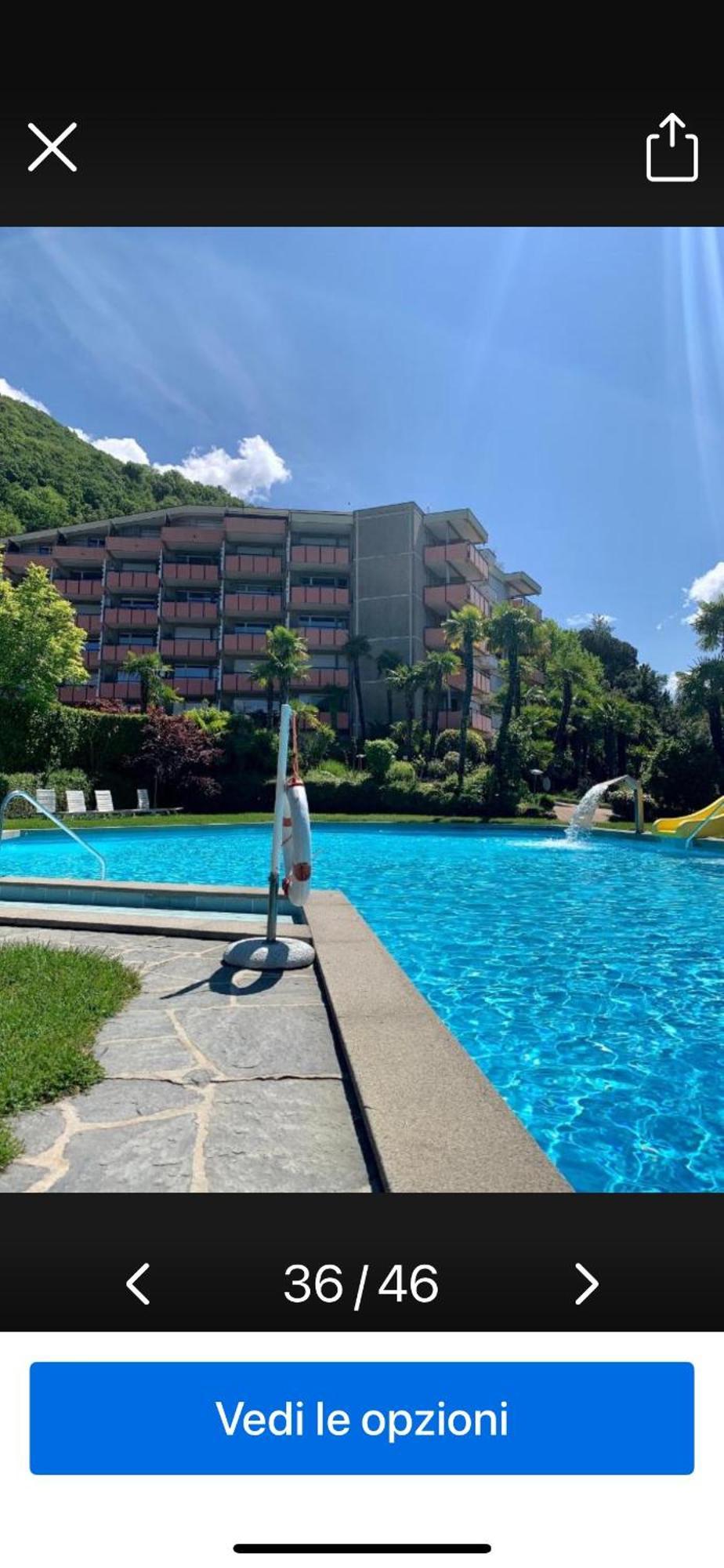 Luganersee, Pool, Strand, Parkplatz, Suite 204 Bissone Exterior photo